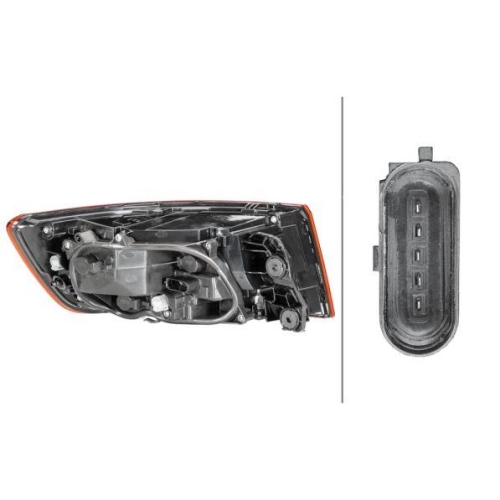 HELLA Heckleuchte 2SK 012 248-061 für AUDI AUDI (FAW), rechts