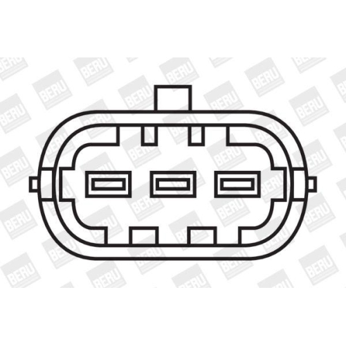 Z&uuml;ndspule BorgWarner (BERU) ZS041 f&uuml;r MERCEDES-BENZ