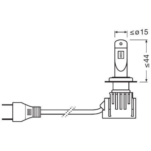 Glühlampe, Fernscheinwerfer ams-OSRAM 64210DWNB-A01 NIGHT BREAKER LED H7 für