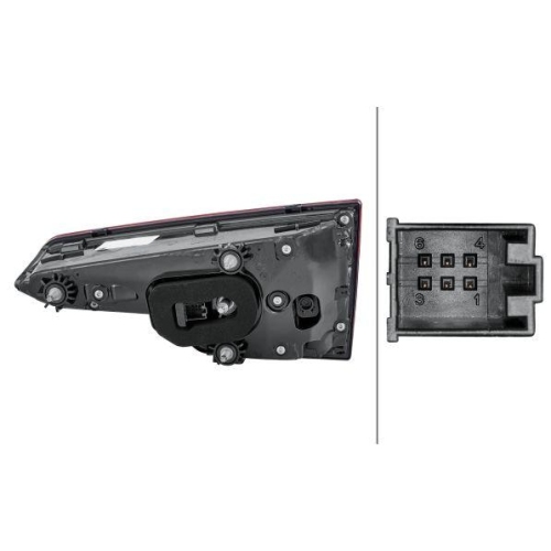 HELLA Heckleuchte 2SV 012 247-111 für AUDI AUDI (FAW), links