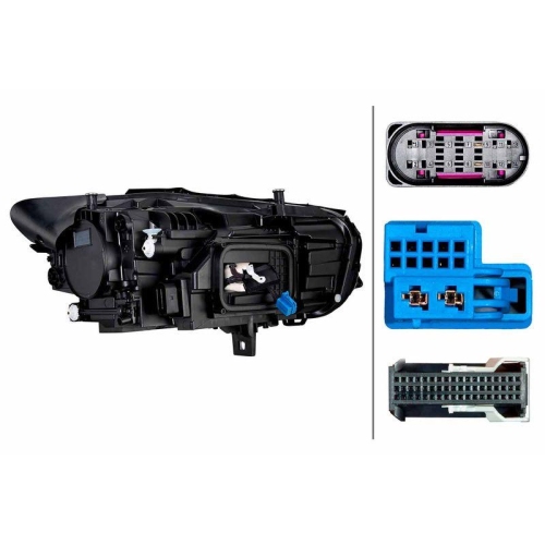 HELLA Hauptscheinwerfer 1EX 015 315-511 f&uuml;r MERCEDES-BENZ, links