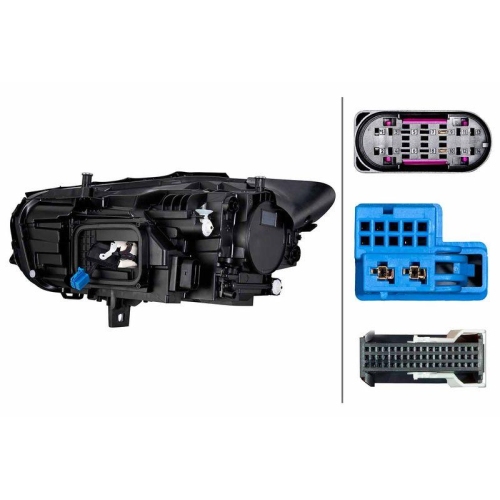 HELLA Hauptscheinwerfer 1EX 015 315-521 für MERCEDES-BENZ, rechts