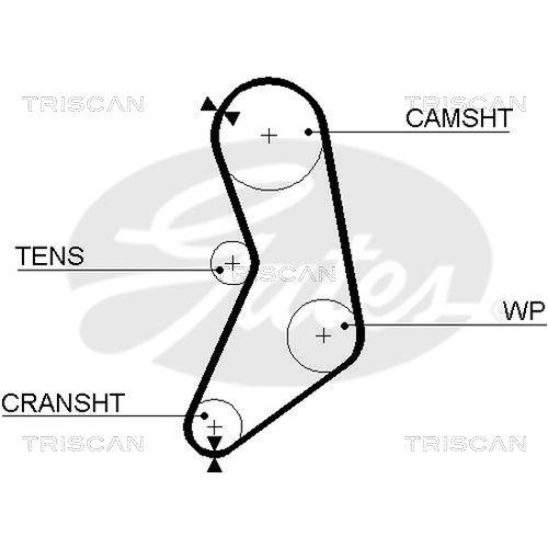 Zahnriemen TRISCAN 8645 5319 für DANA