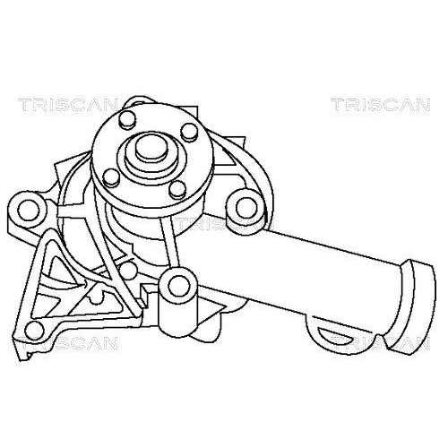 Wasserpumpe, Motork&uuml;hlung TRISCAN 8600 42951 f&uuml;r MITSUBISHI