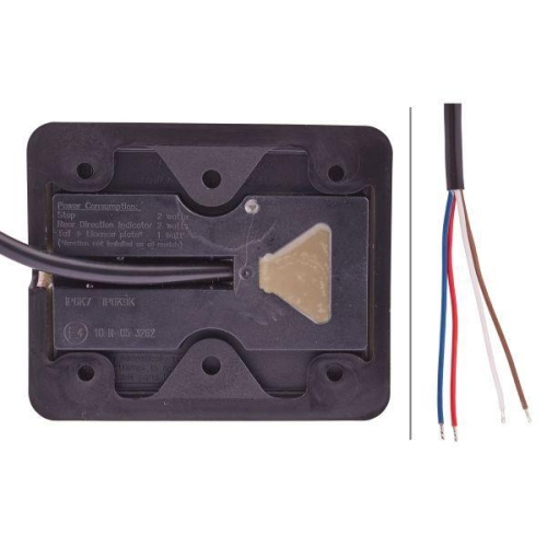 HELLA Heckleuchte 2VA 980 720-001 für AEBI DAF SCANIA KOMATSU AGCO FLIEGL, links