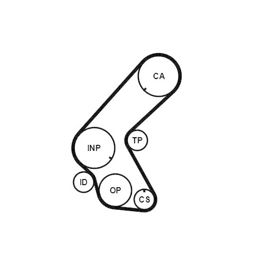 Zahnriemensatz CONTINENTAL CTAM CT1078K1 für OPEL VAUXHALL GENERAL MOTORS
