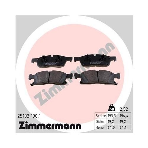 Bremsscheibe ZIMMERMANN 400.3683.52 SPORT Z f&uuml;r MERCEDES-BENZ, Vorderachse