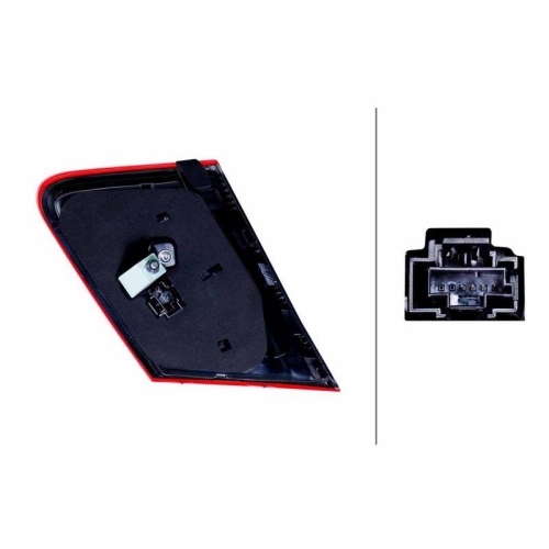 HELLA Heckleuchte 2SB 354 891-041 für MERCEDES-BENZ, rechts
