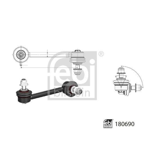 FEBI BILSTEIN Stange/Strebe, Stabilisator 180690 f&uuml;r TESLA, Hinterachse rechts