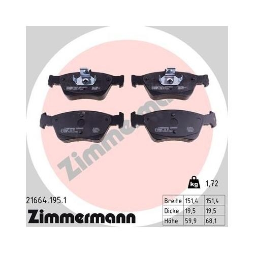 Bremsscheibe ZIMMERMANN 400.1435.20 COAT Z für MERCEDES-BENZ, Vorderachse