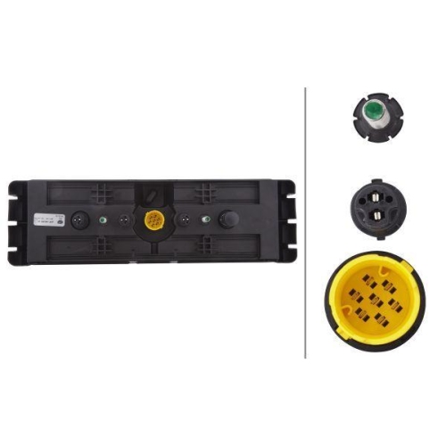 HELLA Heckleuchte 2VP 340 961-011 für DAF FRUEHAUF VAN HOOL KRONE REISCH, links