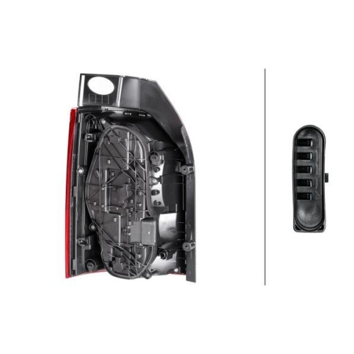 HELLA Heckleuchte 2SD 012 336-081 für VW, rechts, für Fahrzeuge mit Heckklappe