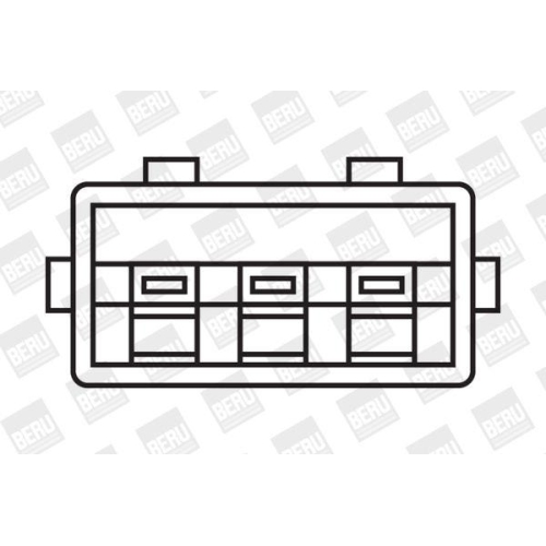 Z&uuml;ndspule BorgWarner (BERU) ZSE001 f&uuml;r AUDI SEAT SKODA VW VAG