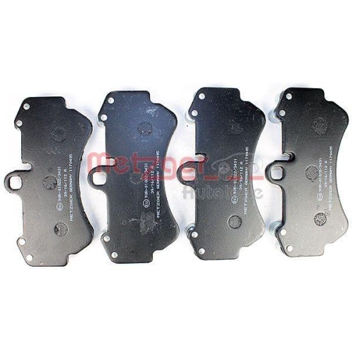 Bremsbelagsatz, Scheibenbremse METZGER 1170405 GREENPARTS f&uuml;r PORSCHE VW