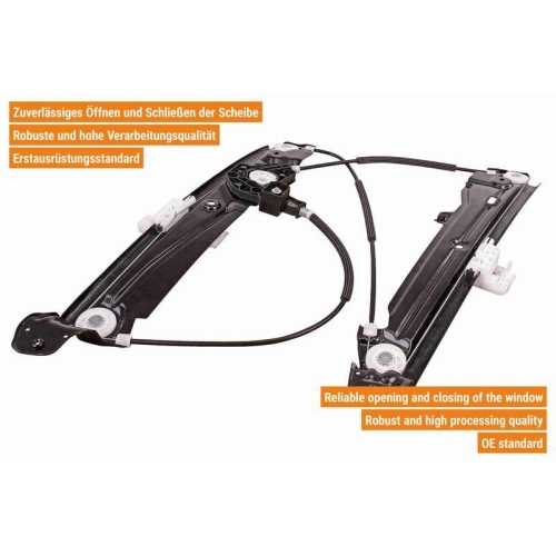 VAICO Fensterheber links und rechts elektrisch, ohne Elektromotor vorne link V20-8707 + V20-8708 f&uuml;r BMW