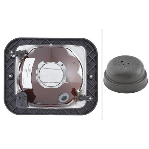 HELLA Hauptscheinwerfer 1AA 004 109-201 für MERCEDES-BENZ MASSEY FERGUSON, links