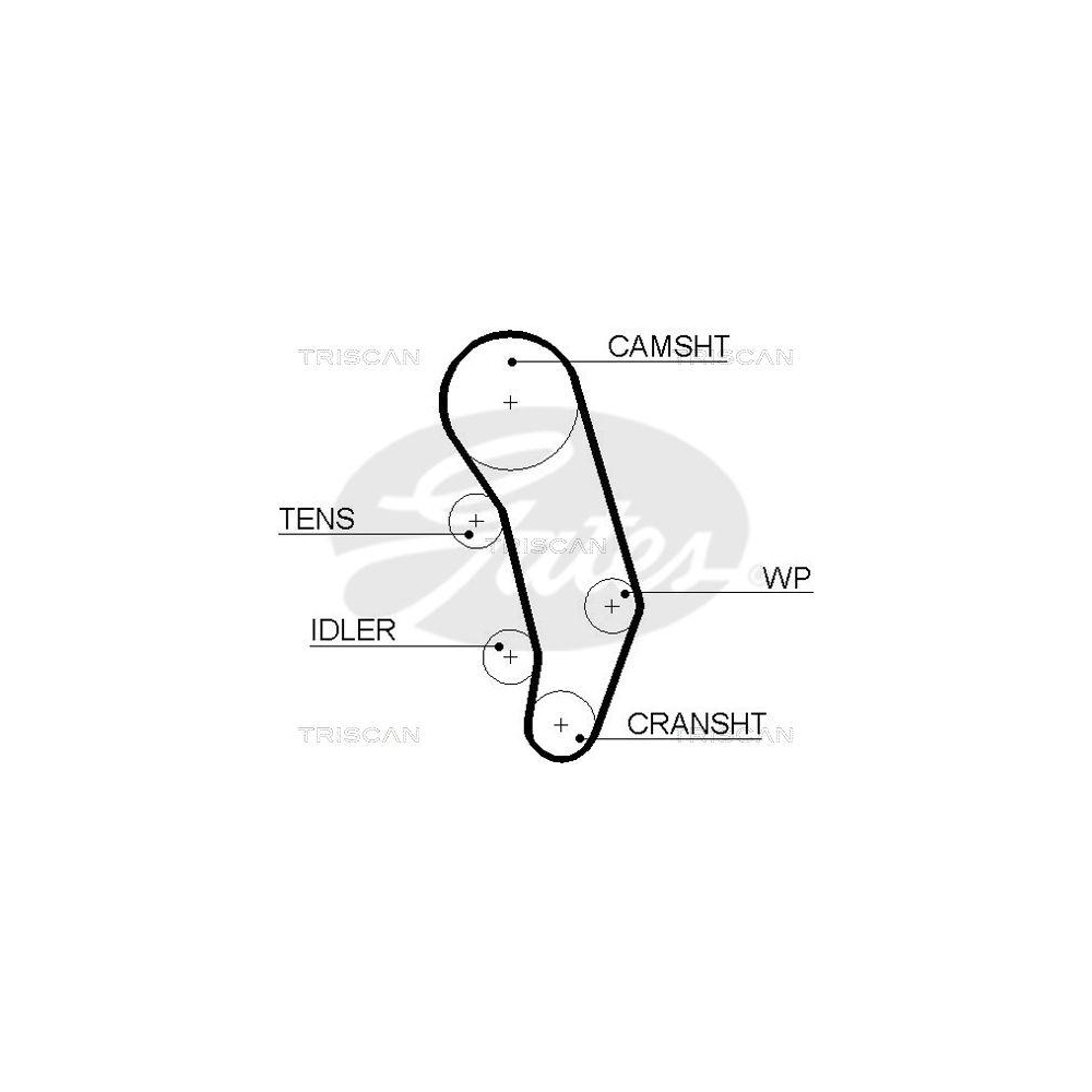 Zahnriemen TRISCAN 8645 5346xs f&uuml;r AUDI VW