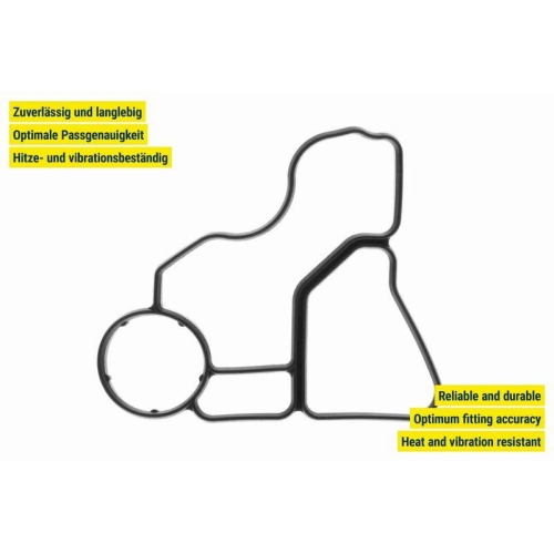 Dichtung, Ölkühler VEMO V20-60-1563 Green Mobility Parts für BMW, motorseitig