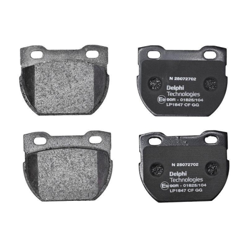 DELPHI LP1847 Bremsbelagsatz, Scheibenbremse f&uuml;r LAND ROVER, Hinterachse