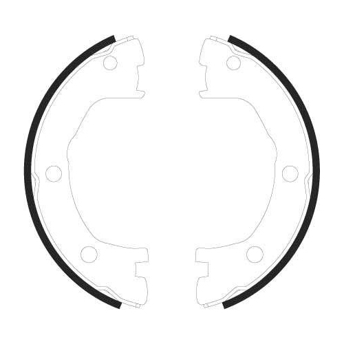 Bremsbackensatz, Feststellbremse TRW GS8440 für IVECO RENAULT, Hinterachse