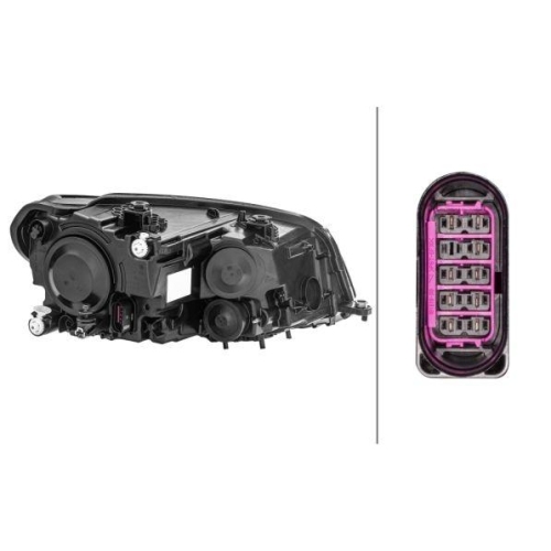 HELLA Hauptscheinwerfer 1EA 012 286-051 für VW, links