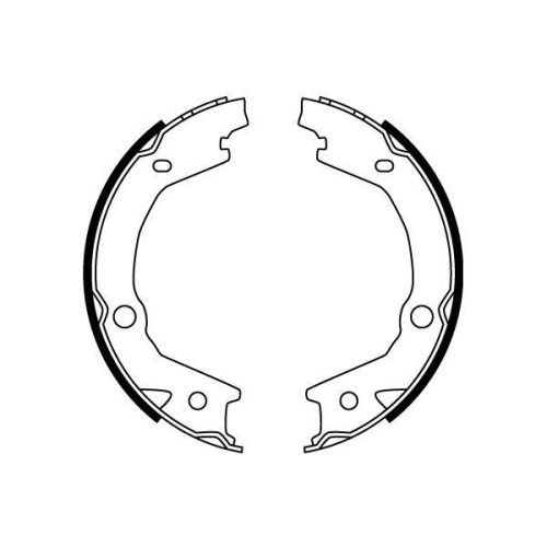 Bremsbackensatz, Feststellbremse TRW GS8747 f&uuml;r SSANGYONG HYUNDAI KIA