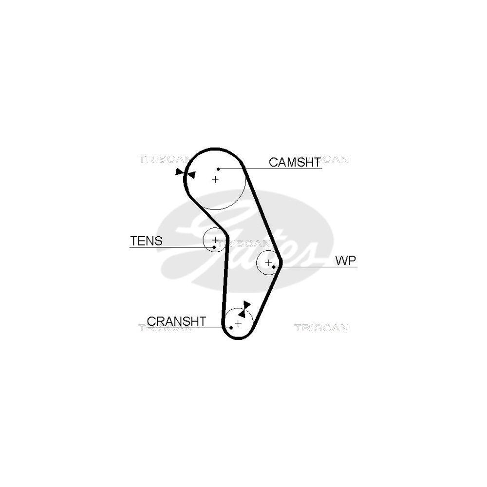 Zahnriemen TRISCAN 8645 5352xs für DANA