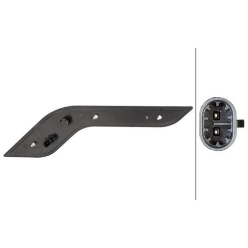 HELLA Blinkleuchte 2BA 013 333-061 SHAPELINE STYLE für BOMAG, hinten rechts