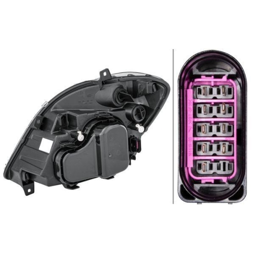 HELLA Hauptscheinwerfer 1EB 247 012-021 f&uuml;r MERCEDES-BENZ, rechts