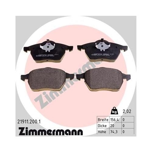 Bremsscheibe ZIMMERMANN 600.3202.52 SPORT Z f&uuml;r VAG, Vorderachse