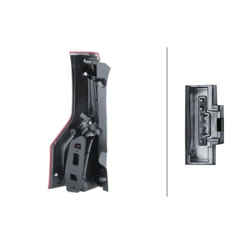 HELLA Heckleuchte 2SK 009 466-141 für CITROËN DS, rechts