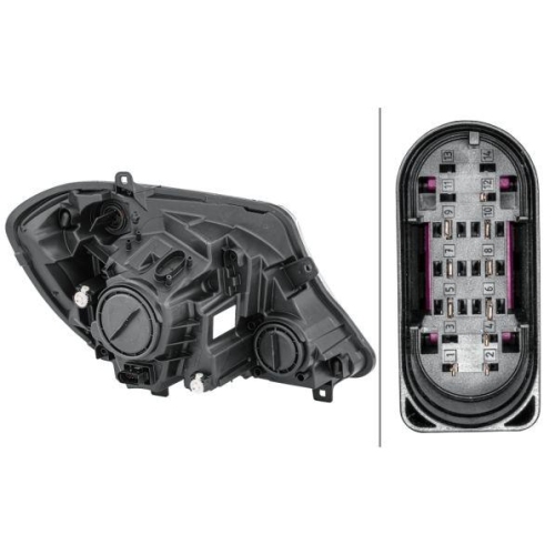 HELLA Hauptscheinwerfer 1ED 011 030-111 für MERCEDES-BENZ, links