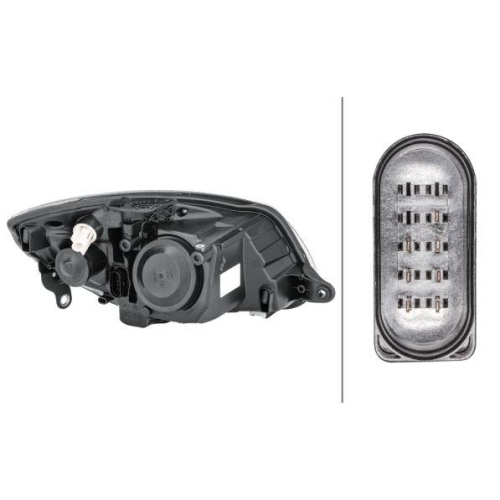 HELLA Hauptscheinwerfer 1ED 247 025-211 für SKODA, links