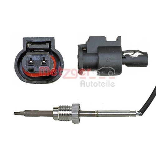 Sensor, Abgastemperatur METZGER 0894389 f&uuml;r MERCEDES-BENZ, Abgaskr&uuml;mmer