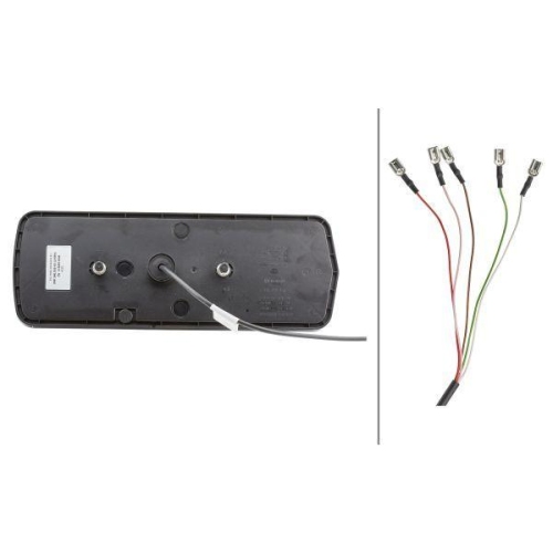 HELLA Heckleuchte 2VP 340 950-051 für DAF SCANIA KÖGEL PAUS HOLMER KAMAG, links