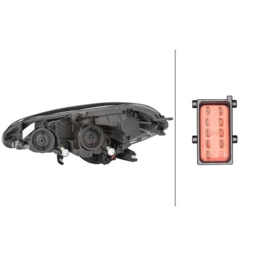 HELLA Hauptscheinwerfer 1EF 011 830-061 für OPEL GENERAL MOTORS, rechts