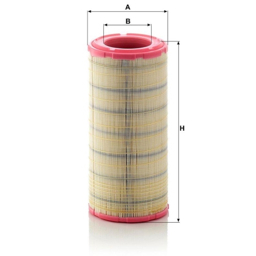 MANN-FILTER C 19 460/2 Luftfilter f&uuml;r K&Auml;SSBOHRER VOLVO STEYR HYUNDAI CASE IH JCB