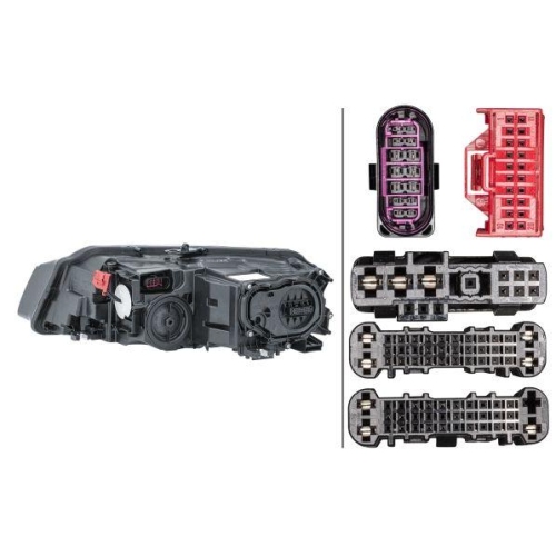 HELLA Hauptscheinwerfer 1EX 011 496-421 für AUDI VW, rechts
