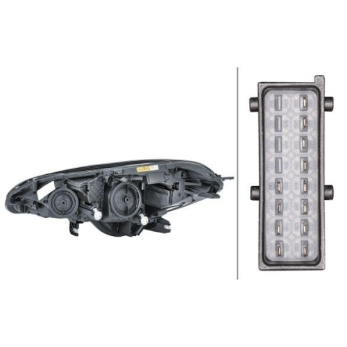 HELLA Hauptscheinwerfer 1EF 011 830-101 für OPEL GENERAL MOTORS, rechts