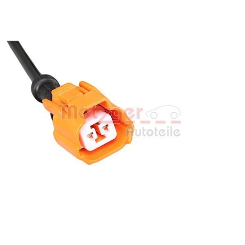 Sensor, Raddrehzahl METZGER 09001335 f&uuml;r HONDA, Vorderachse rechts