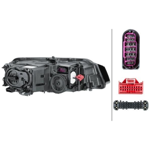 HELLA Hauptscheinwerfer 1EX 011 496-511 für AUDI VW, links