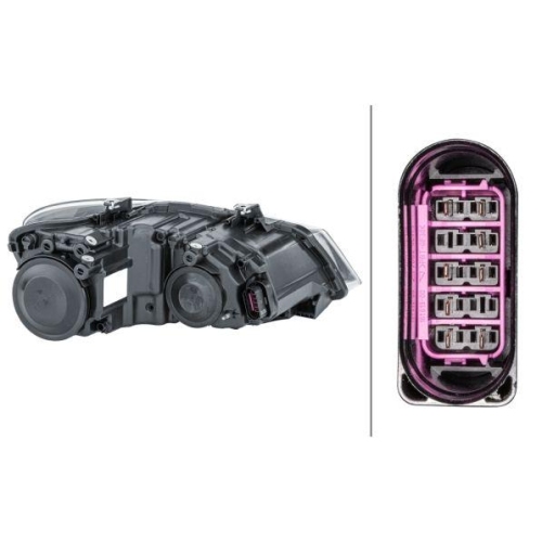 HELLA Hauptscheinwerfer 1EE 247 051-091 für VW, links