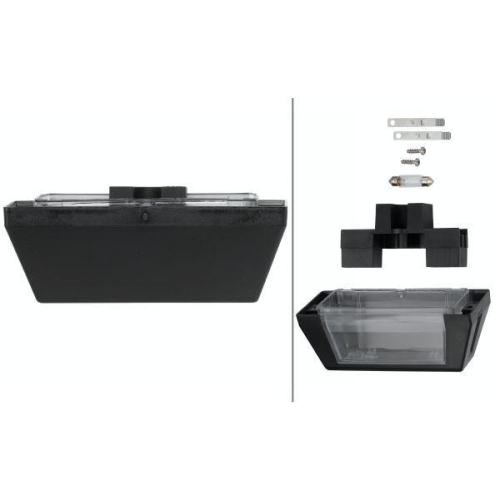 HELLA Kennzeichenleuchte 2KA 340 118-001 für DAF KÖGEL LANGENDORF KAMAG CARNEHL