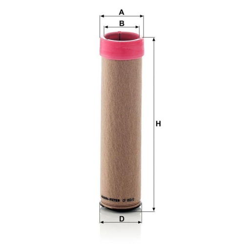 MANN-FILTER CF 850/2 Sekund&auml;rluftfilter f&uuml;r AEBI HANOMAG HENSCHEL MITSUBISHI O+K
