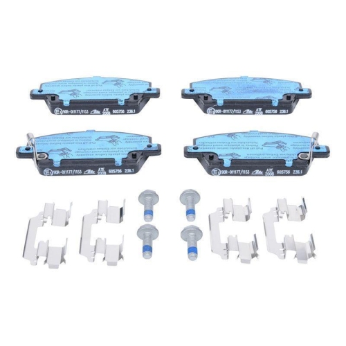 Bremsbelagsatz, Scheibenbremse ATE 13.0460-5756.2 f&uuml;r HONDA, Vorderachse