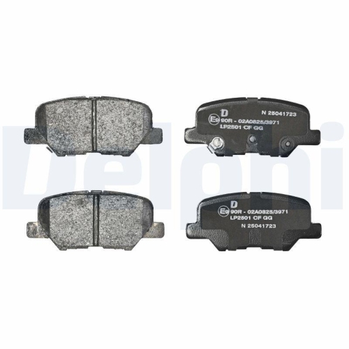 DELPHI LP2501 Bremsbelagsatz, Scheibenbremse f&uuml;r CITRO&Euml;N MAZDA MITSUBISHI