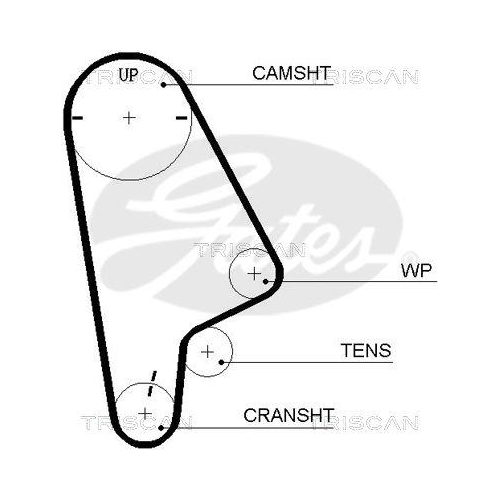 Zahnriemensatz TRISCAN 8647 40007 für