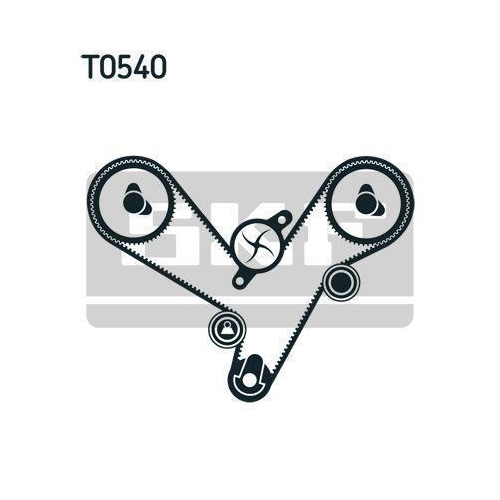 Zahnriemensatz SKF VKMA 95913-1 f&uuml;r CHRYSLER DODGE MITSUBISHI HYUNDAI KIA