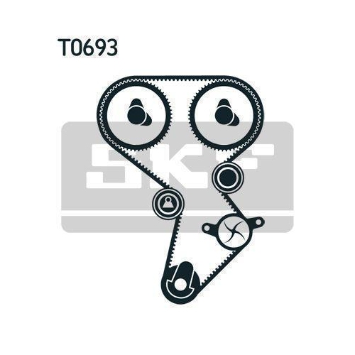 Zahnriemensatz SKF VKMA 95924-1 f&uuml;r FIAT MITSUBISHI VOLVO HYUNDAI CHERY