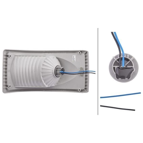 HELLA Schlussleuchte 2SA 008 805-001 für VOLVO ROSENBAUER, links, rechts